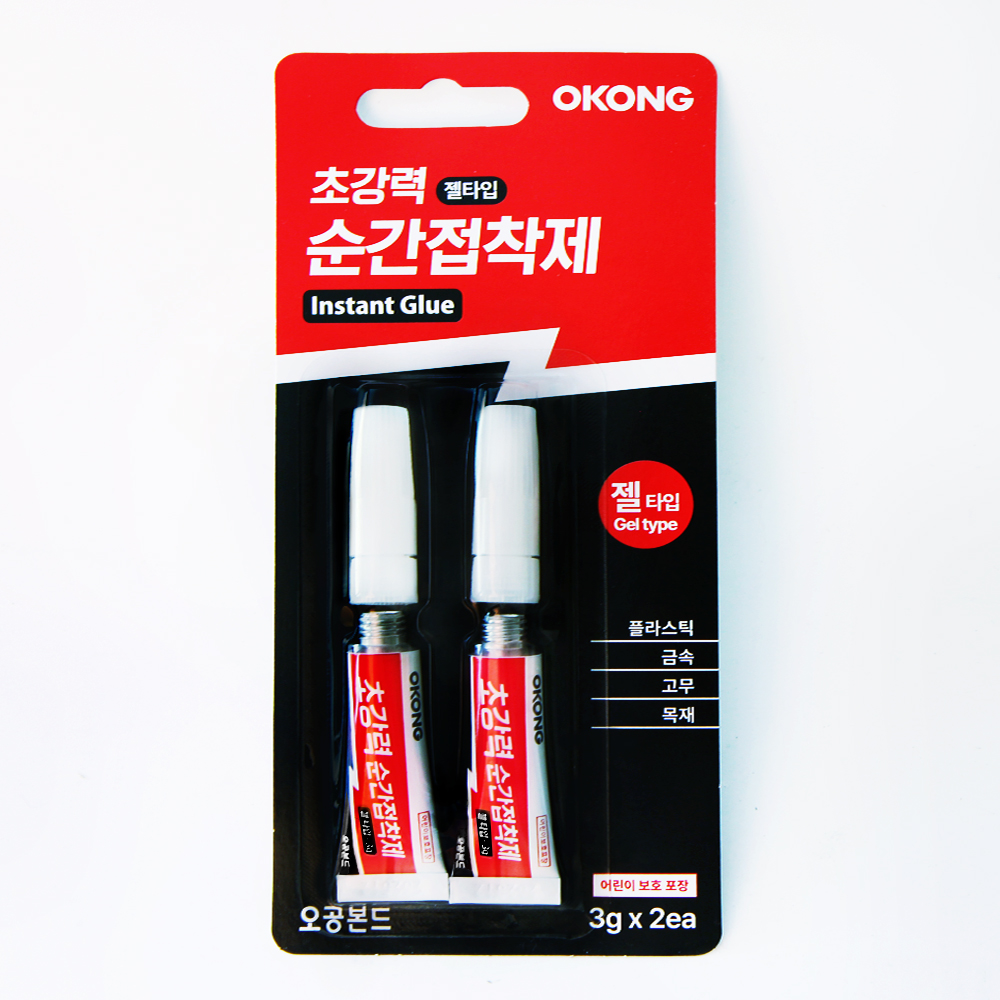 오공 초강력 순간접착제 젤타입 3g x 2p 2,990원