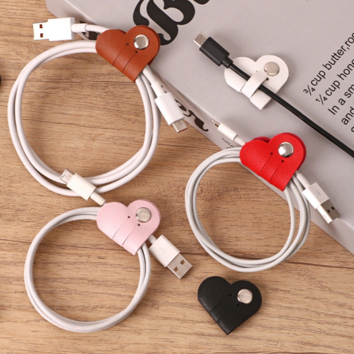 천둥번개로 하트 케이블 정리 휴대용 홀더 8,800원