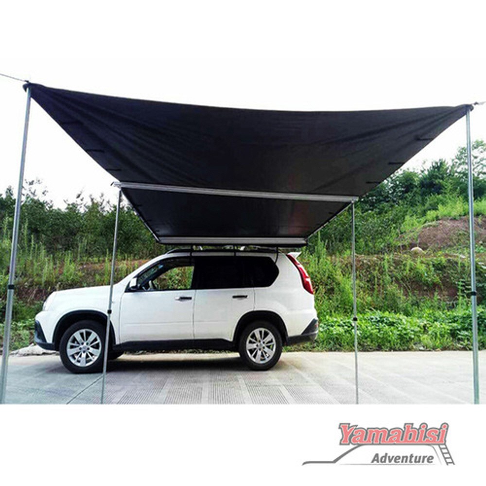 야마비시 사이드어닝 2.5x2.5M 블랙코팅 방수 차박 그늘 380,000원