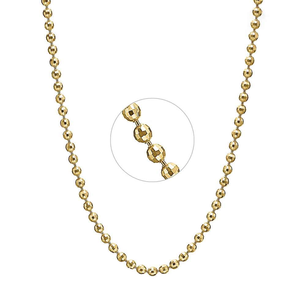 펠리체골드 18K 반짝 미러볼 목걸이 2.5mm(+선물포장) 선물 볼 체인 데일리 레이어드 볼목걸이 여자친구 금 골드 2,873,810원