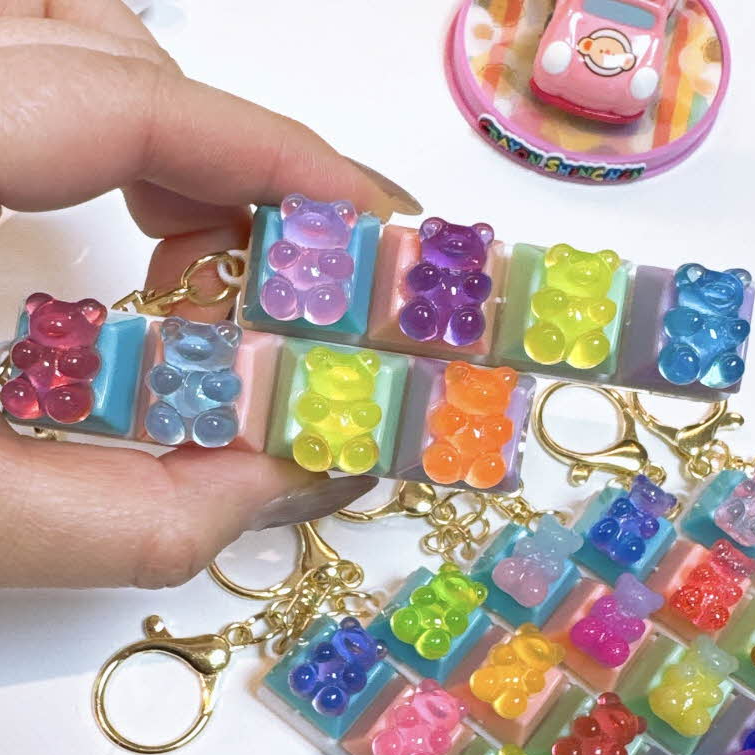 picknic 키보드 키캡 딸각이키링 (키캡여분 4개 증정), 1개, 컬러하리보 9,900원