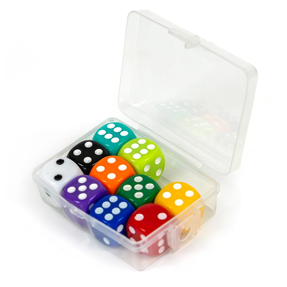 컬러 주사위 16mm 보드게임 다이스, 컬러혼합 2,400원