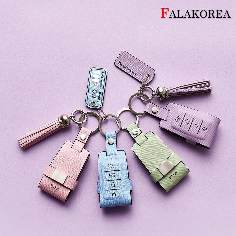 파라코리아 가죽 스마트키케이스 (현대 제네시스/기아차용/사피아노 무늬), 현재가 35,800원