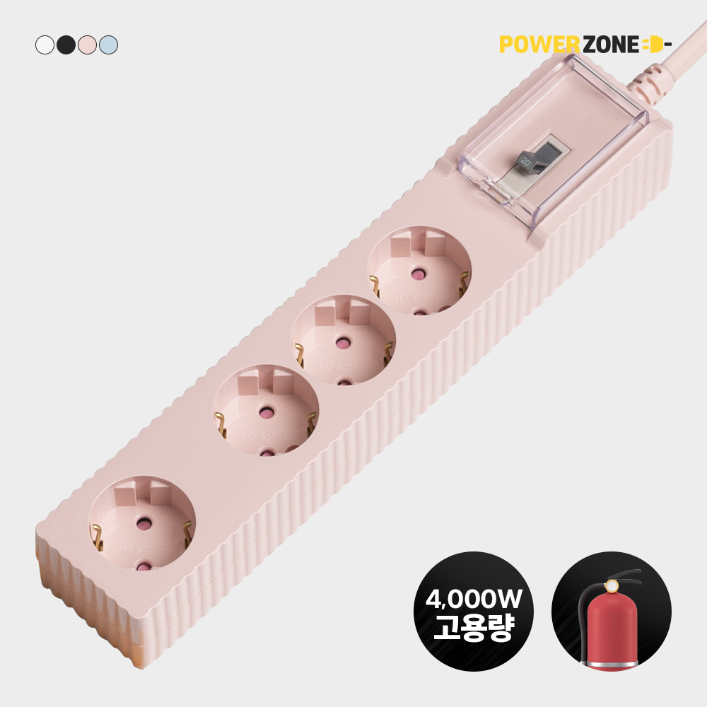 파워존 자동소화 고용량 웨이브 멀티탭 화재예방 콘센트 과부하차단 4구 50cm 1.5m 3m 5m 7m 42,030원