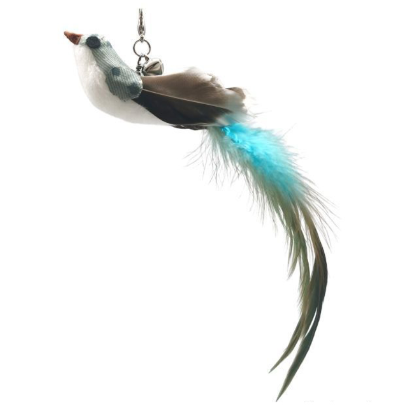 냥혼자논다 고양이 낚싯대 리필 장난감 새모양 깃털 11종, 1개, 긴꼬리청록새 4,900원