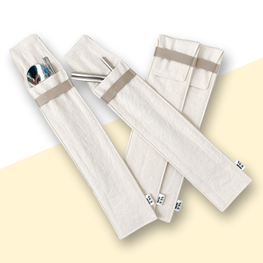 상냥한여우 스텐빨대파우치 수저파우치 천연원단 워싱광목 7,300원