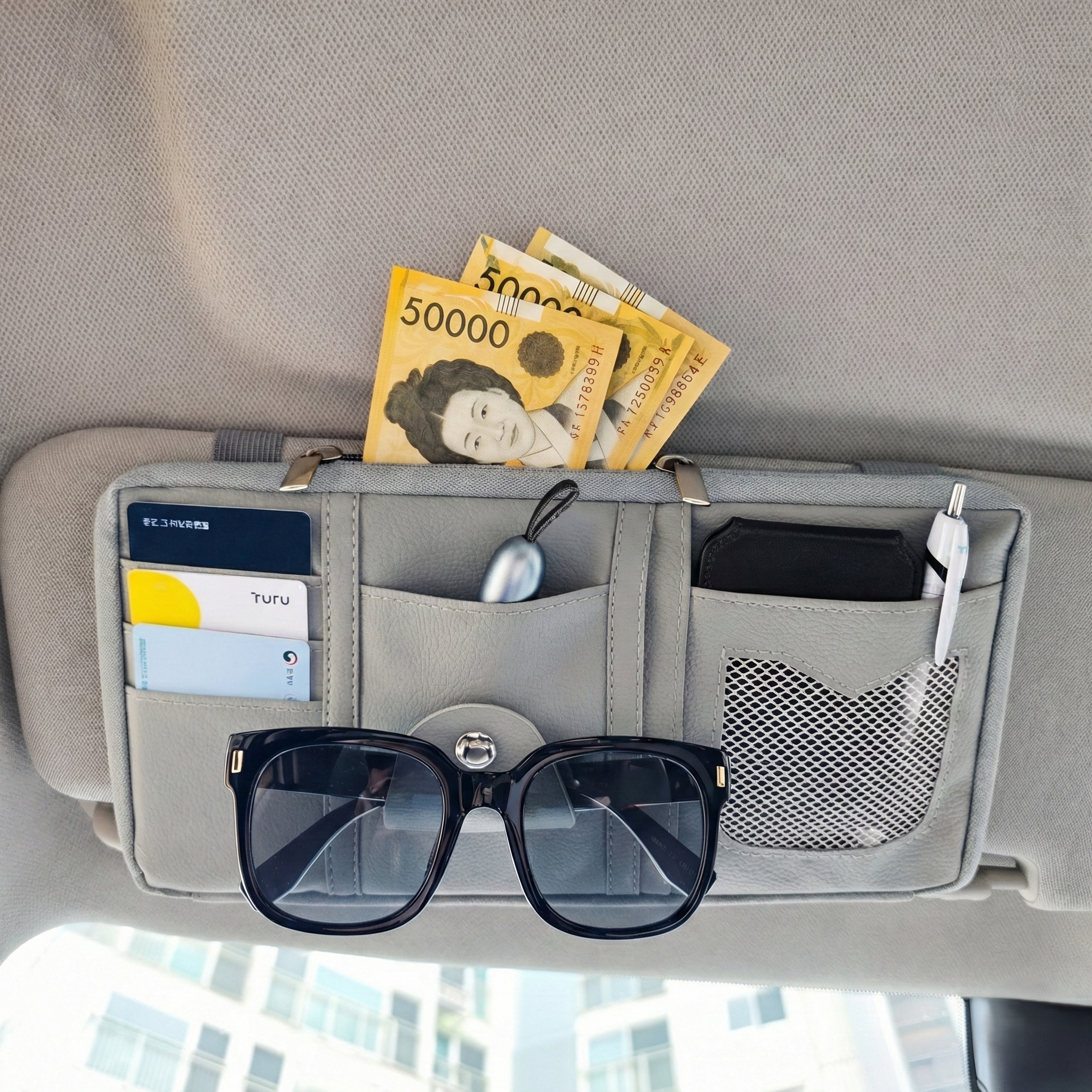 루틴온 공간활용 깔끔정리 자동차 썬바이저 카드포켓 8,800원