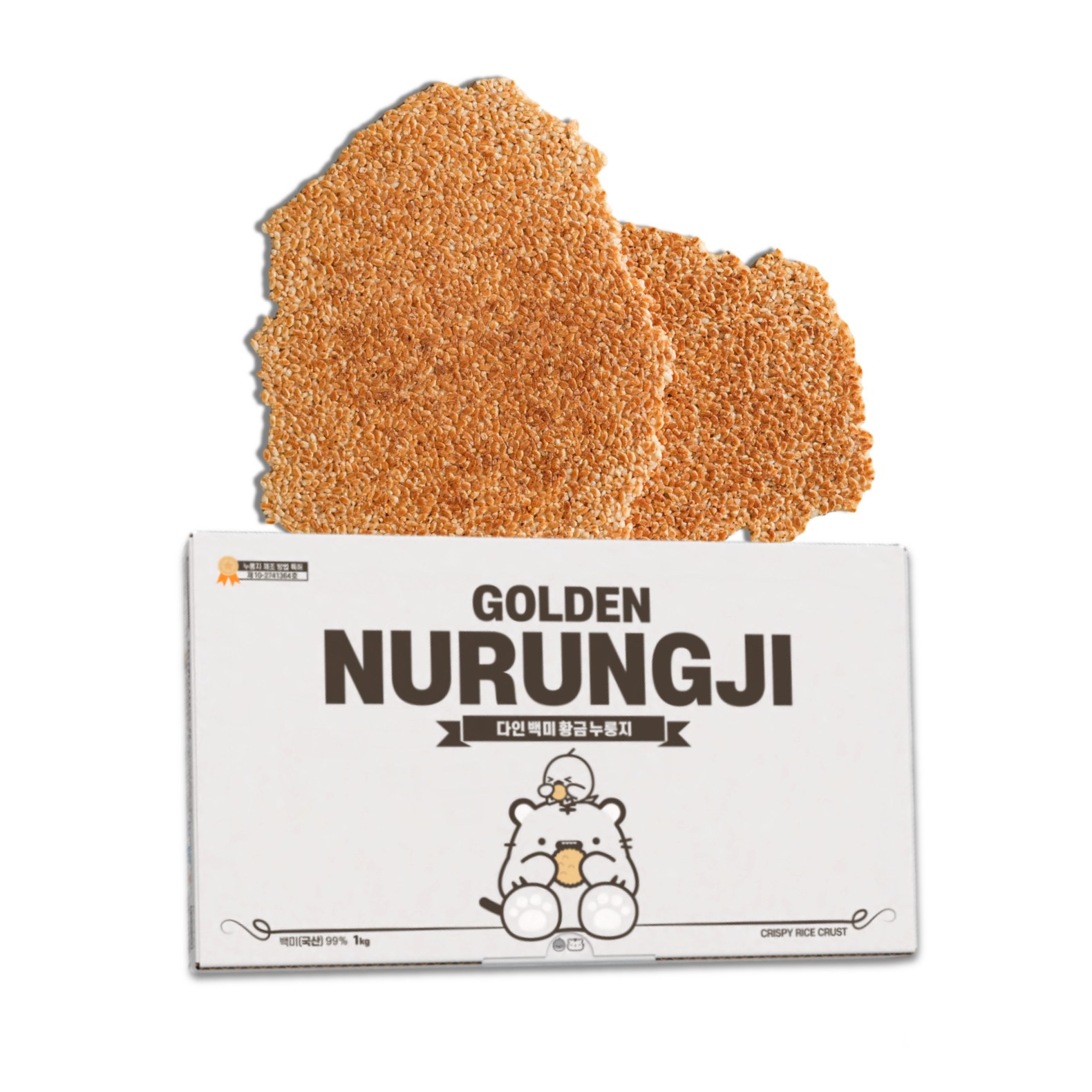 [특허정품] 양면 구워 2배 맛있는 황금 누룽지, 1kg, 1개 22,300원