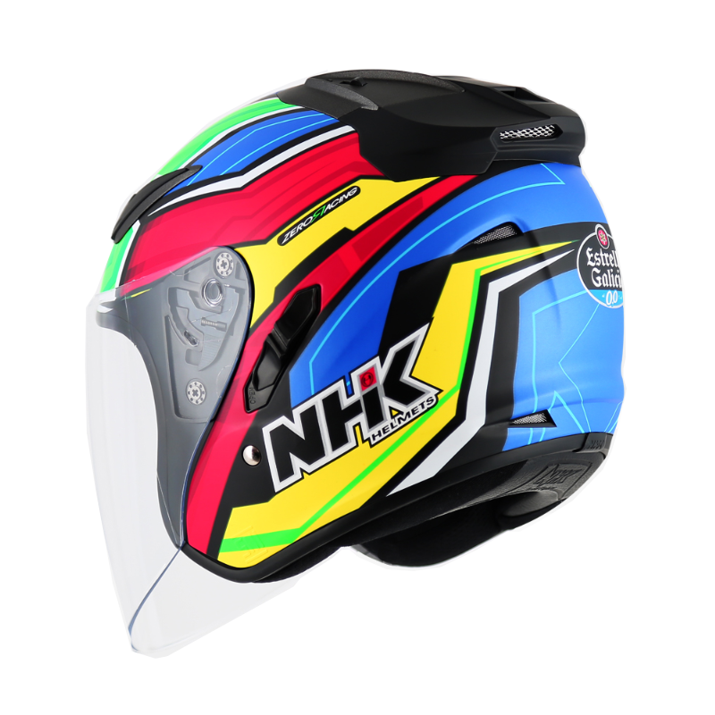 NHK R1 오토바이 오픈페이스 헬멧 그래픽 솔리드 바이크 하이바, 루에다 무광블랙 105,000원