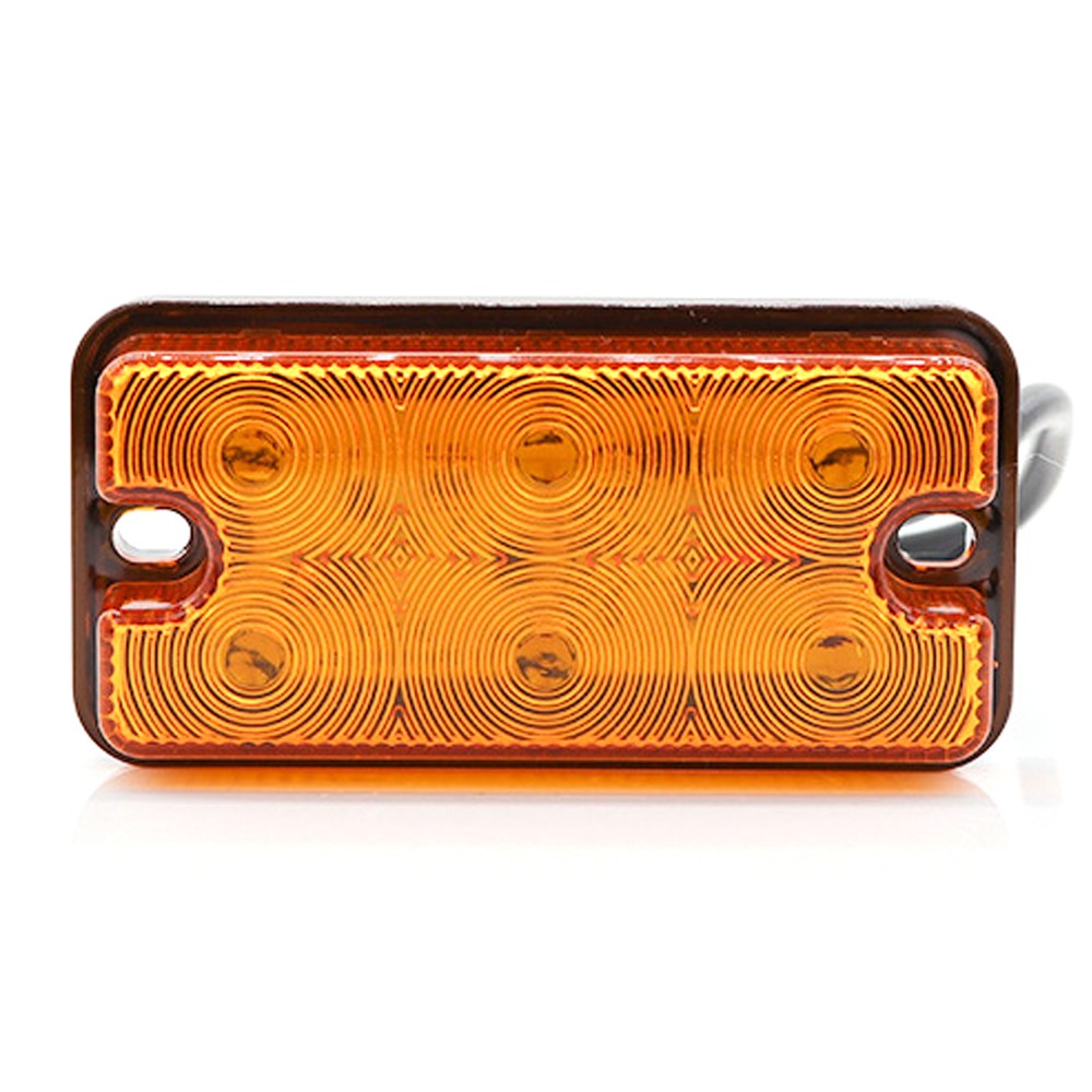 12-80V LED 사이드램프 차폭등 시그널램프 미등, 1개, A30 2WAY 6LED 차폭등 옐로우 17,000원