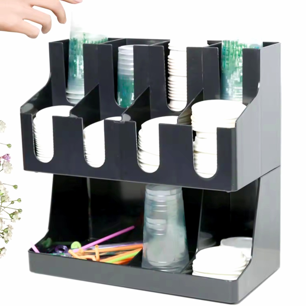 카페 컵 정리대 디스펜서 11구 냅킨 테이크아웃컵 빨대통 스트로우 커피스틱 종이컵 뚜껑꽂이 컵홀더 거치대 정리대 보관함, 1개 41,900원