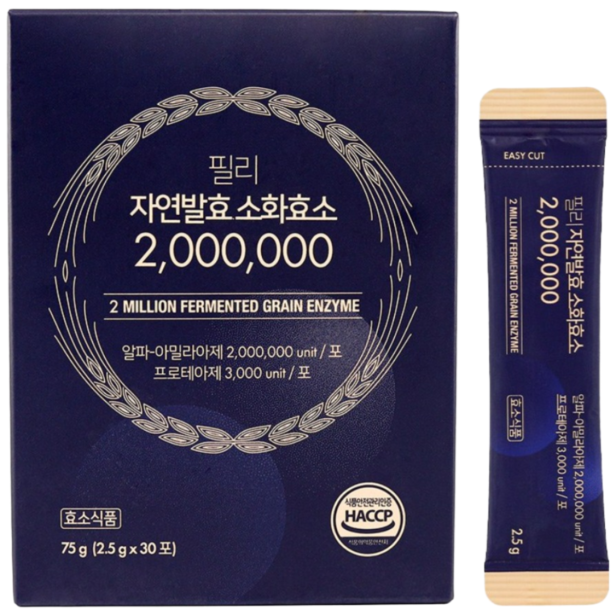 필리 자연발효 소화효소 2,000,000 고역가수치 미숫가루맛, 75g, 3박스 56,370원