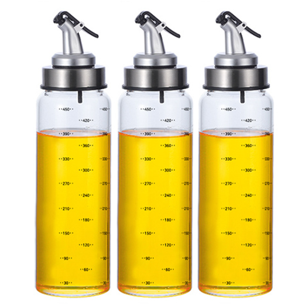 카페로메오 내열 유리 원터치캡 양념 오일병 3p + 스티커, 500ml, 1세트 19,100원