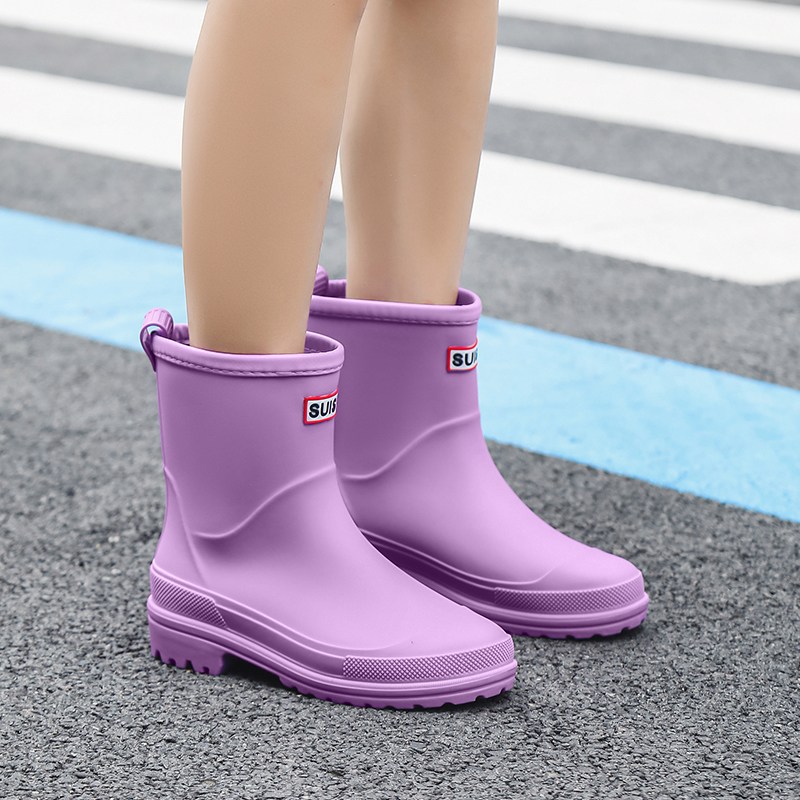 NEW 여성 숏 레인부츠 패션 여름부츠 장마철 미끄럼방지 여자 숏 장화 프리미엄 통기 레인부츠 15,990원
