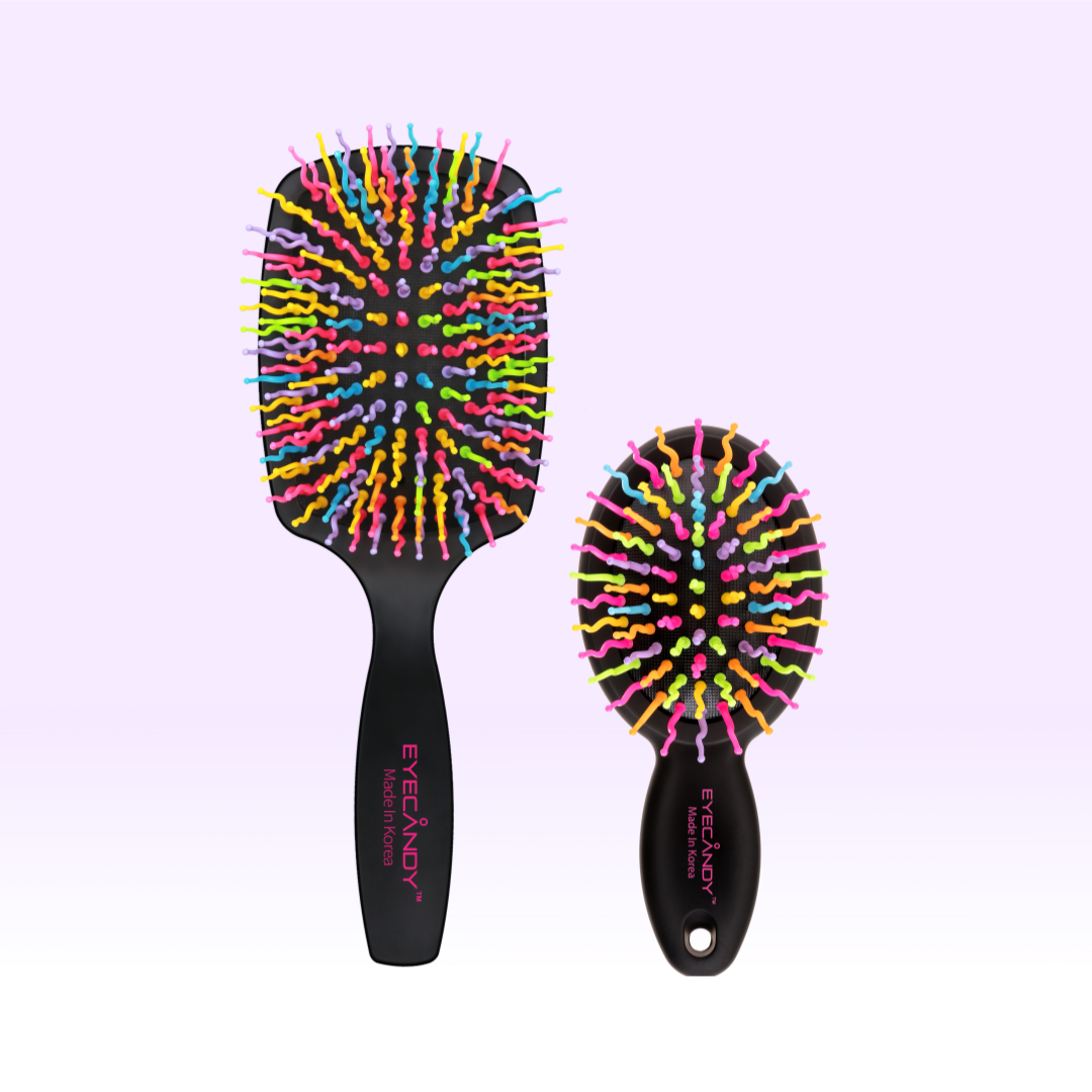 [아이캔디] 레인보우 볼륨 S 패들 헤어브러쉬 1EA (블랙,네오핑크) 16,900원