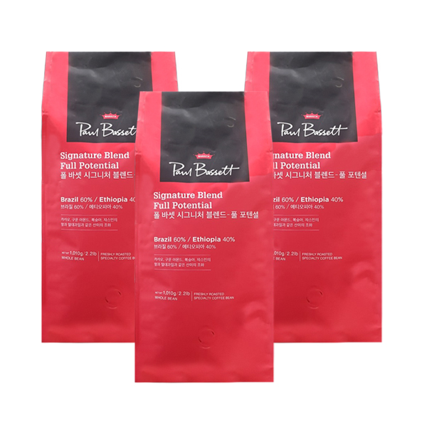 폴바셋 시그니처 블렌드 풀 포텐셜, 홀빈(분쇄안함), 1.01kg, 3개 106,400원