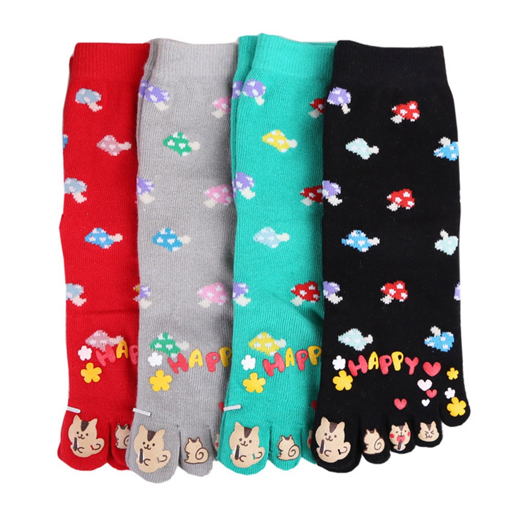정아스토어 여성 행복다람쥐 발가락양말 4켤레 14,500원
