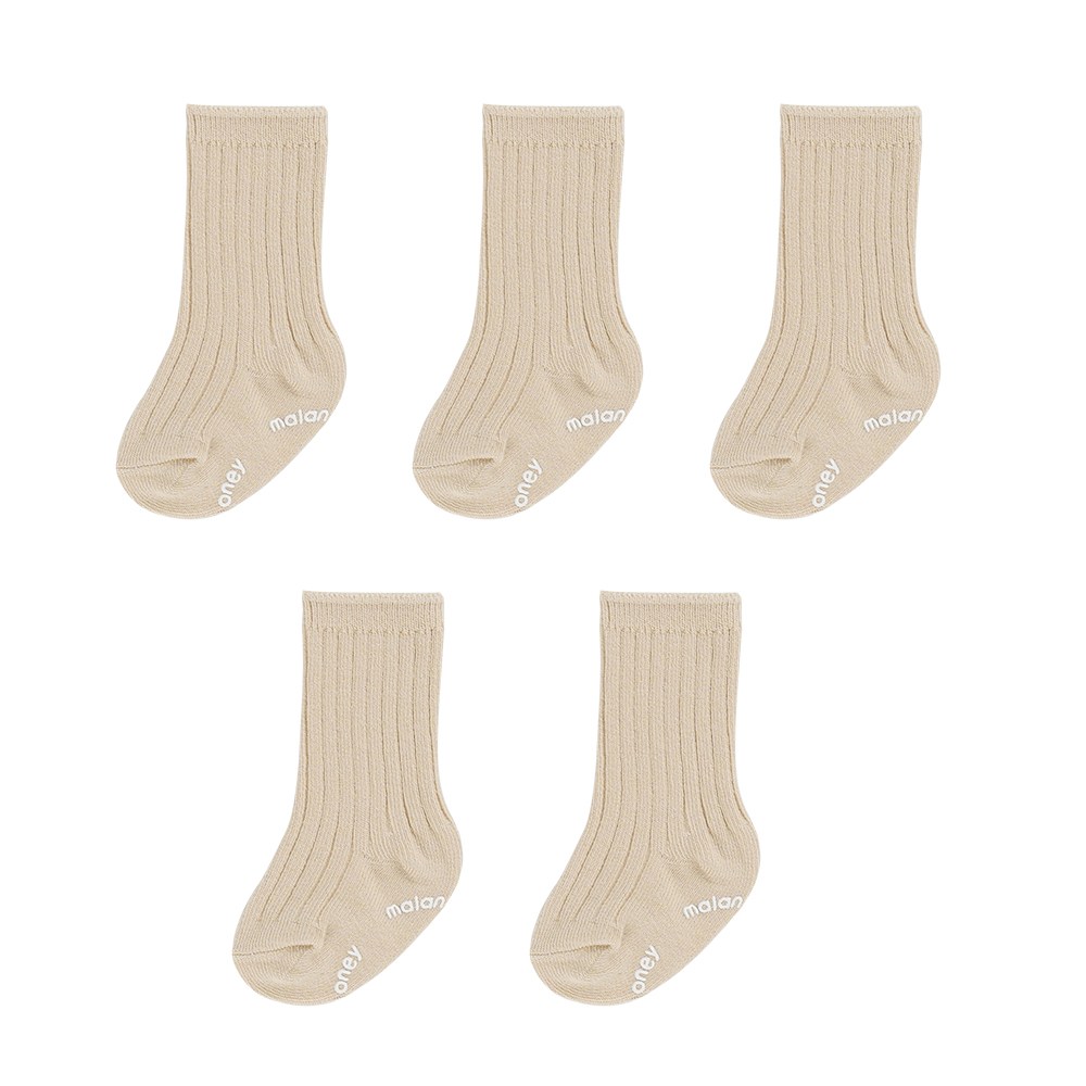 말랑하니 유아 미끄럼방지 논슬립 골지양말 5종세트 15,900원