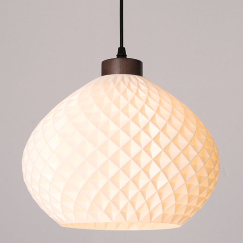 프린팅 1등 펜던트 조명 카페조명 주방 식탁등 원목조명, A타입 램프 노란빛 46,500원