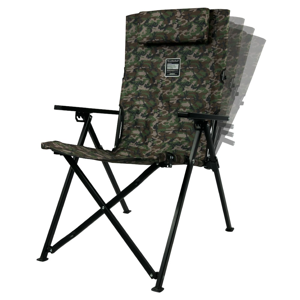 원스위크라이프 캠핑 각도조절 롱 릴렉스 체어 특대, 카모, 1개 72,990원
