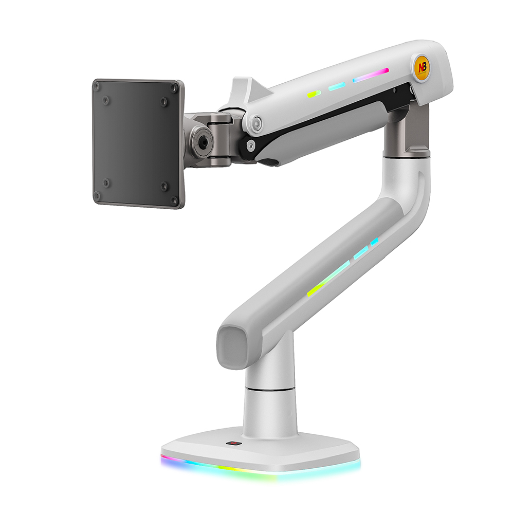 노스바유 팬텀 고중량 싱글 RGB 모니터암, 화이트, 1개 75,000원