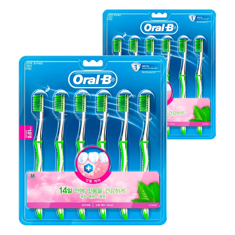 오랄비 고탄력 초미세모 그린티 칫솔 11,760원