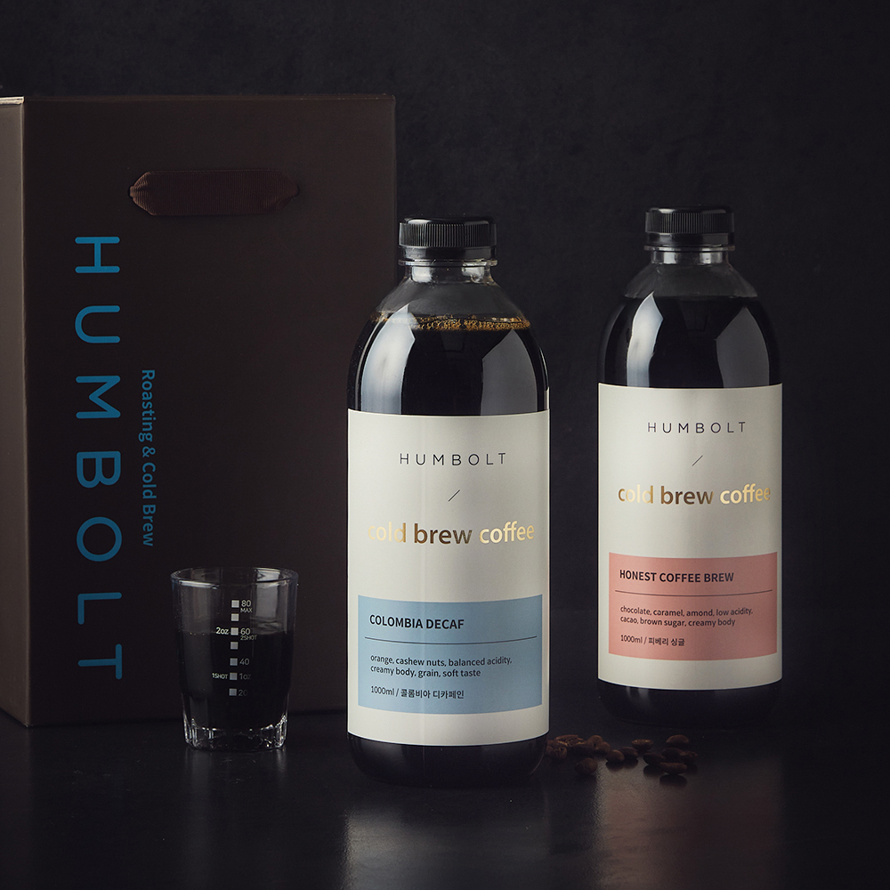 [로켓프레시] 훔볼트 콜드브루 커피원액 1000ml x 2종 선물세트 H11 41,000원