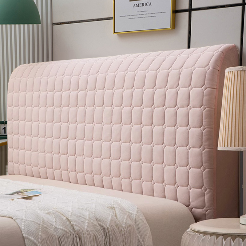 하우스베라 퀼팅 벨벳 침대헤드커버 사계절 고탄력 패브릭 헤드쿠션커버 보드, 1개, 웜핑크 20,900원