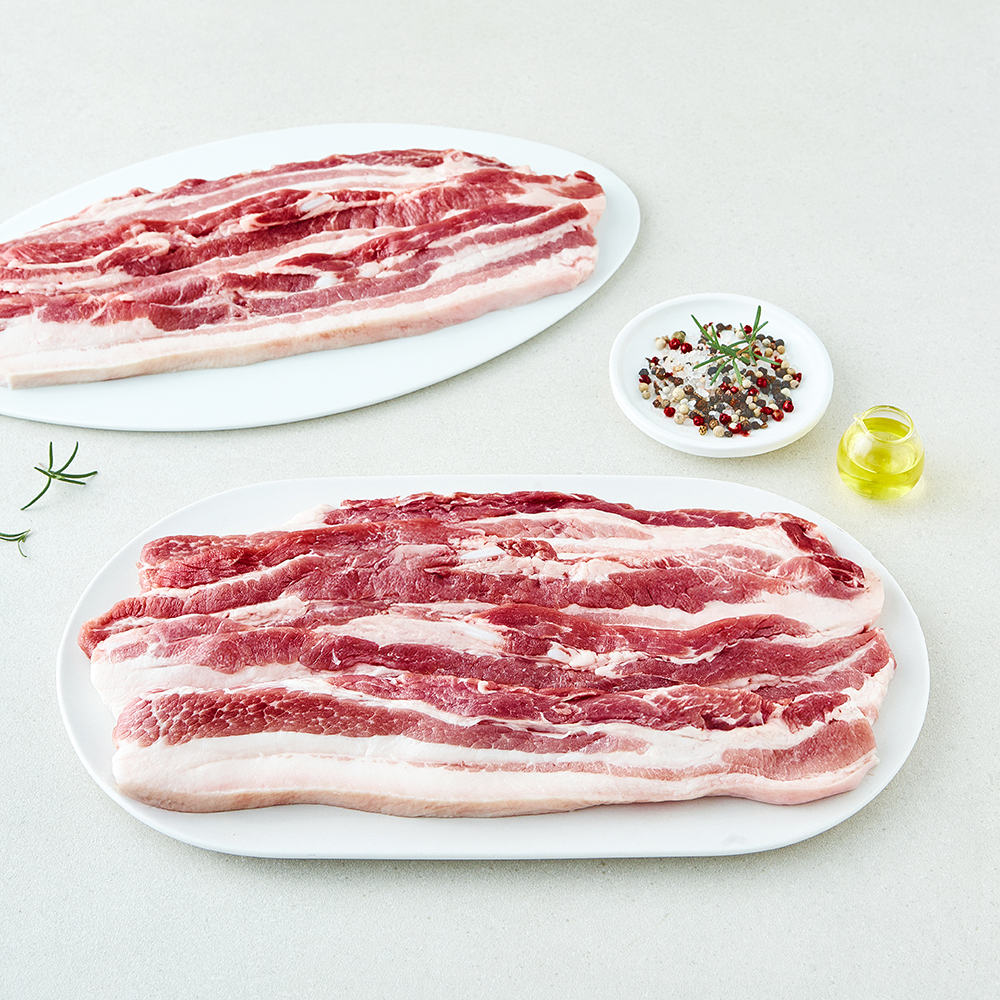 [로켓프레시] 백두대간 한돈 미박 삼겹살 구이용 (냉장) 23,940원