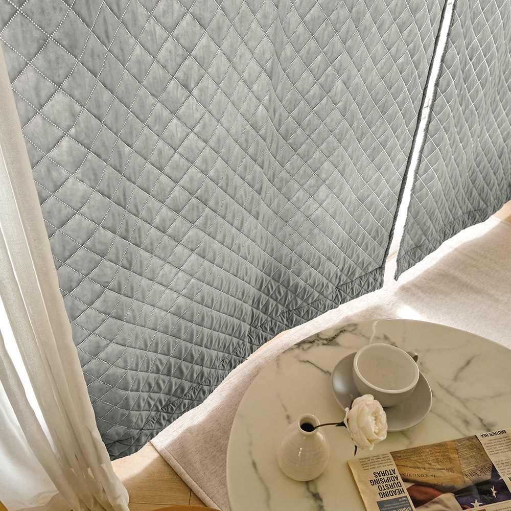 방한용 깔깔이 더블3겹 누빔커튼 1P 7,900원