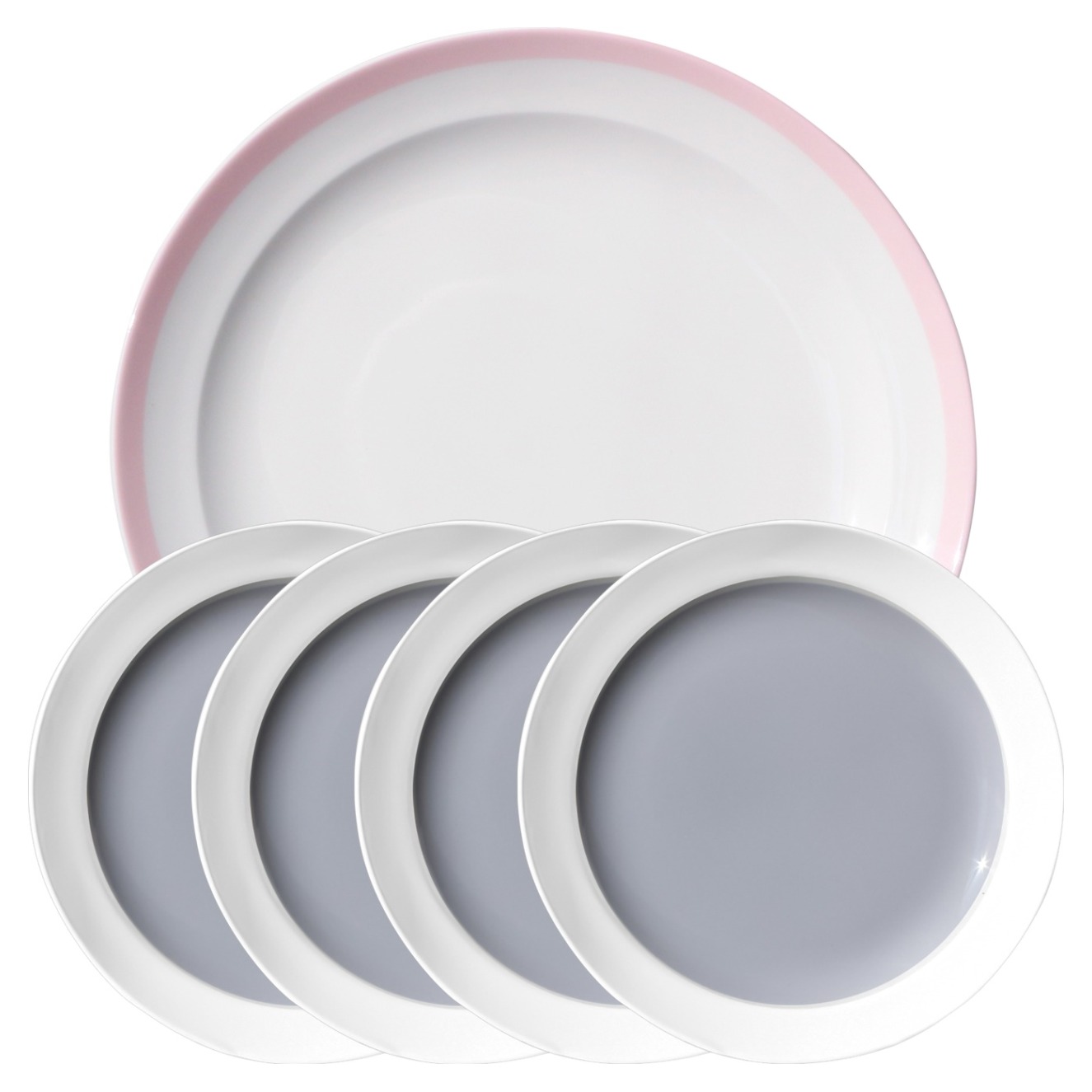 한국도자기 본차이나 홈 뷔페 접시, 쿠잉, 1세트, 접시 16.5cm 4p + 27cm 74,600원