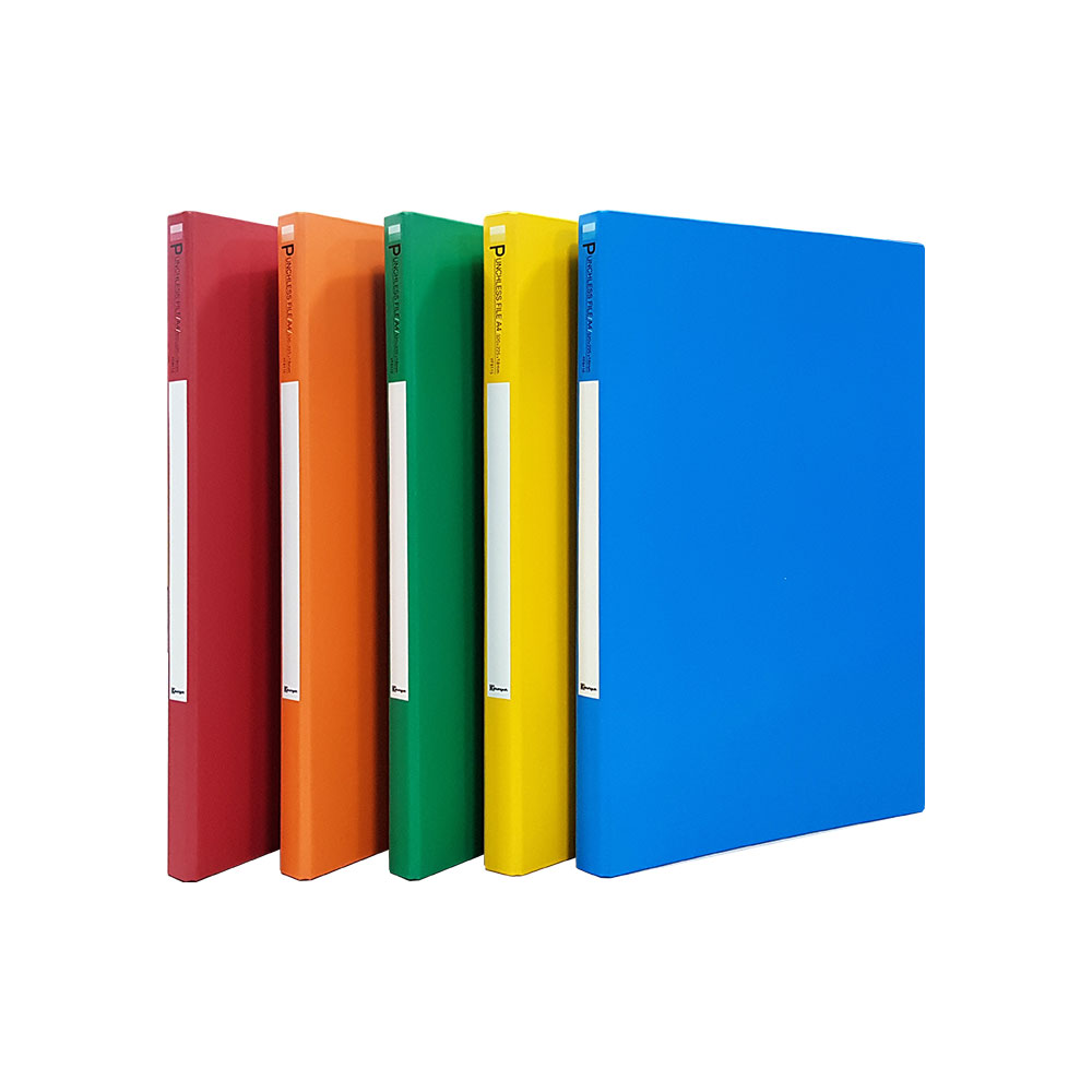 합지 레버화일 A4 펀치리스, 1개, 주황색 1,800원