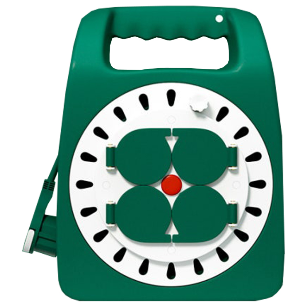 러그박스 캠핑 전기 릴선 휴대용 멀티탭 20M 납작플러그 그린화이트, 1개 61,300원