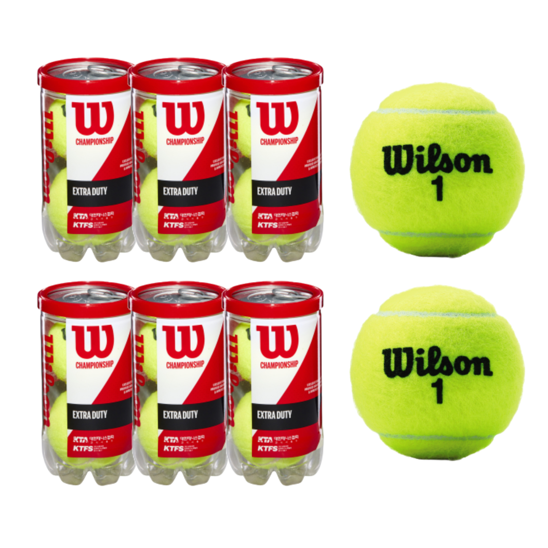 윌슨 챔피언쉽 테니스공 6캔 캔볼 시합구 32,200원