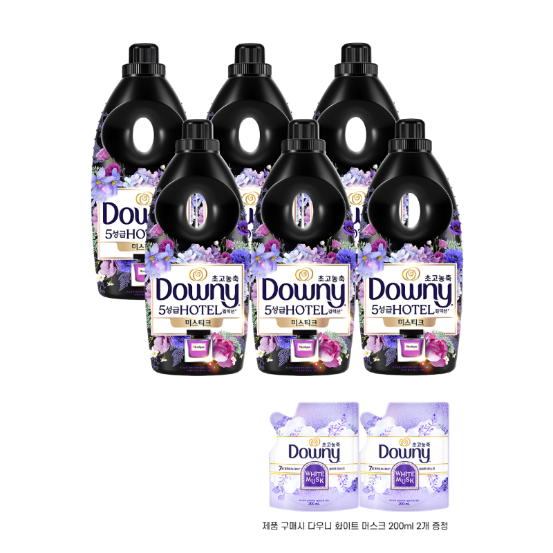 다우니 섬유유연제 향수컬렉션미스티크 1L 6개 44,450원