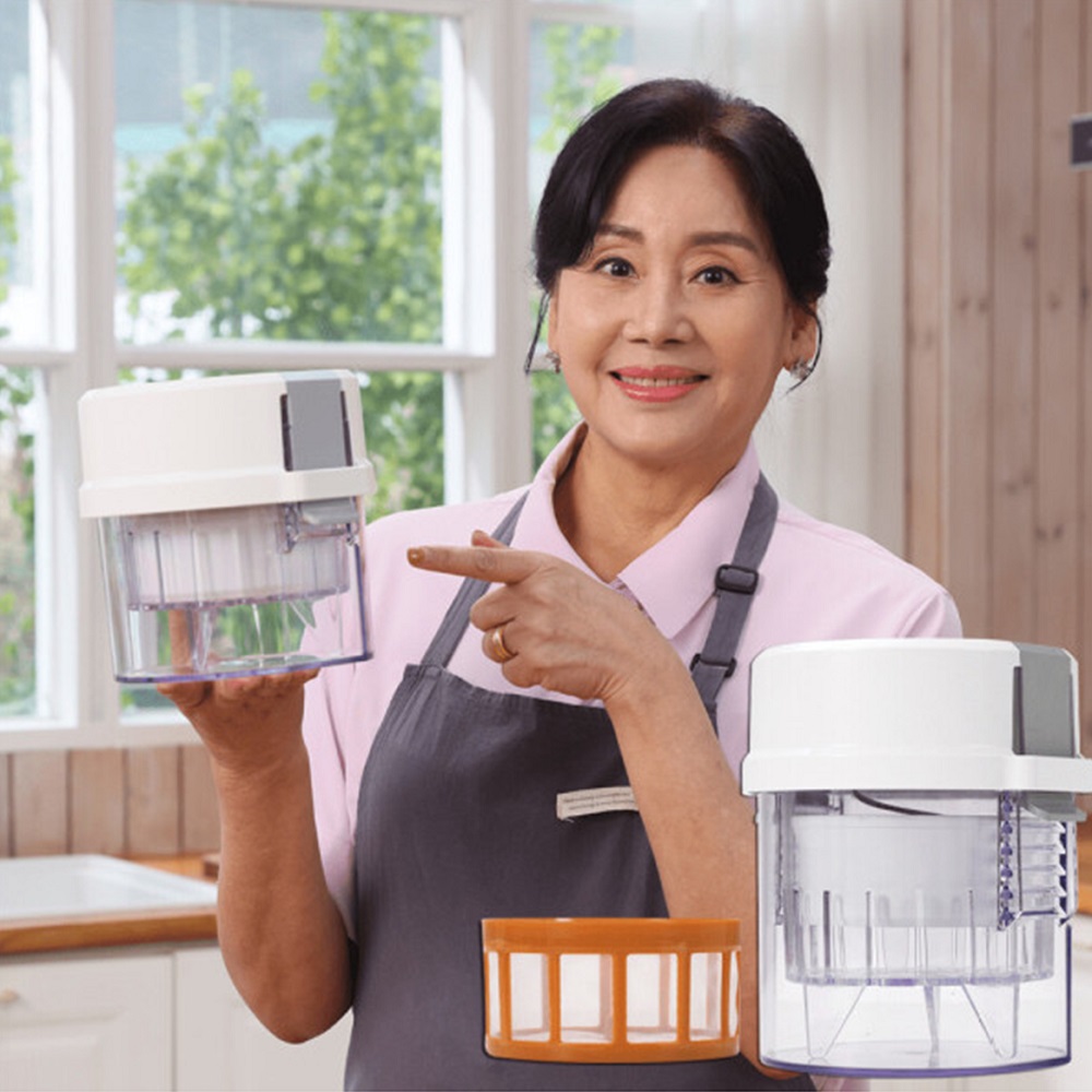 TV홈쇼핑 홍여진 매직짤순이 하이로 채소 나물 탈수기 유청분리기, 화이트, 1세트 39,800원