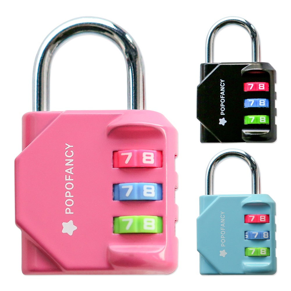 포포팬시 안전한 3 다이얼 자물쇠 랜덤 발송, 3개 8,510원