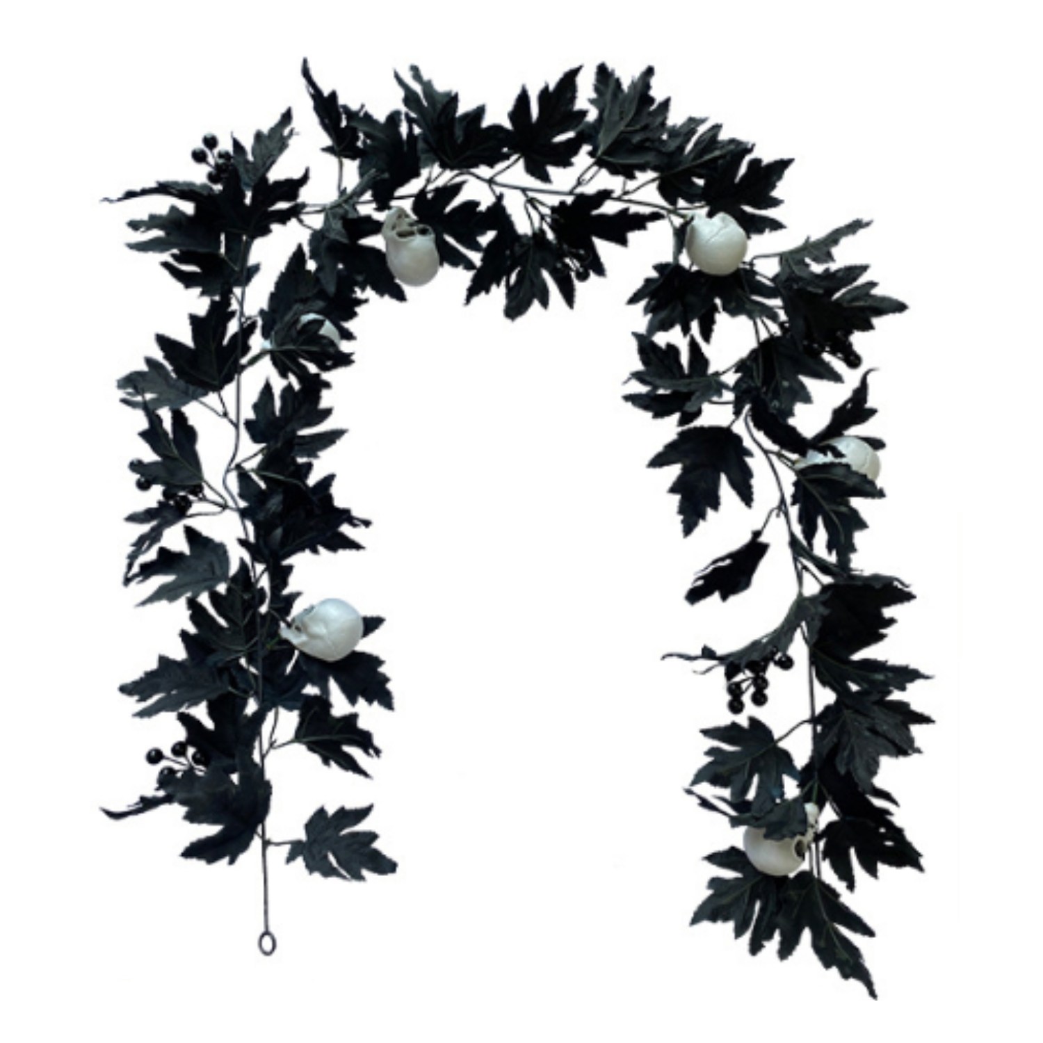 할로윈 블랙 해골 넝쿨 조화 가랜드, 1개 21,850원