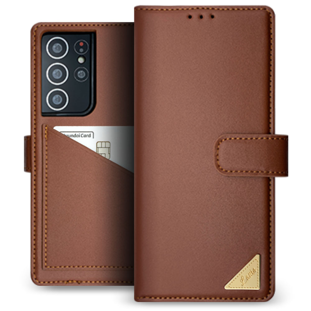 갤럭시 S25시리즈 (S931/S936/S938) 베이직 리얼 소가죽 백포켓 다이어리 휴대폰 케이스 21,600원