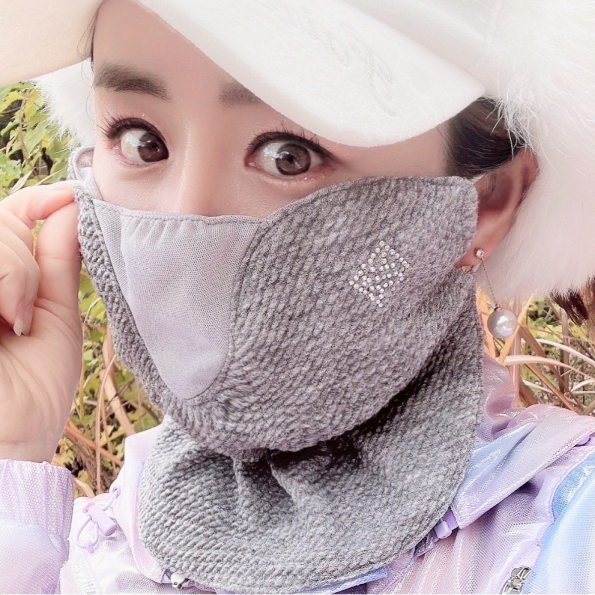 휴스토니 간절기 골프마스크 C4엠보 자외선차단 가을 방한 스포츠마스크 파크골프 등산 자전거 겨울 여성 남성 공용 국산 본사, 그레이, 1개 24,500원