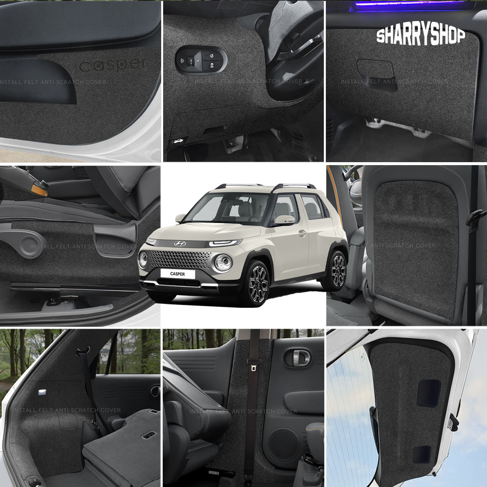 쉐리샵 현대 캐스퍼 차량내부 스크래치 흠집기스방지 도어커버 용품 모음전 20,000원
