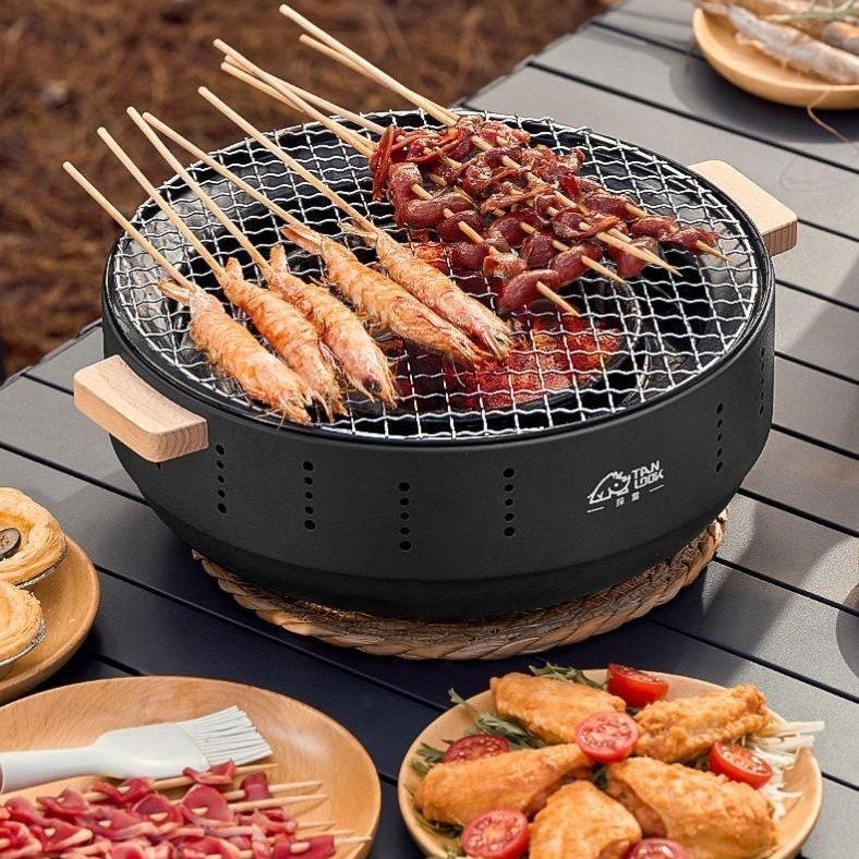 JENMV 원형 숯불 화로 세트 캠핑 바베큐 화로대 숯불화로대 캠핑화로대 37,900원