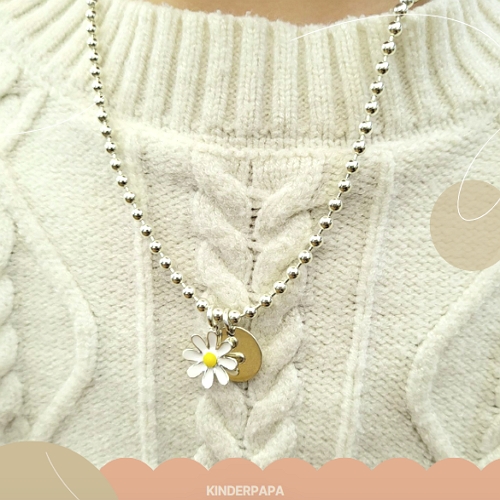 925 SILVER 데이지 미아방지목걸이 925실버목걸이 아이 아기 목걸이 순은 68,000원