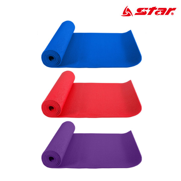 [스타] 요가매트 PVC 6mm 헬스 필라테스 에어로빅 야외 캠핑용 9,400원