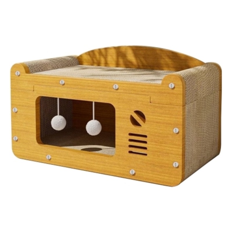 미란다 고양이 스크래쳐 소파형 숨숨집, 혼합색상, 1개 15,420원