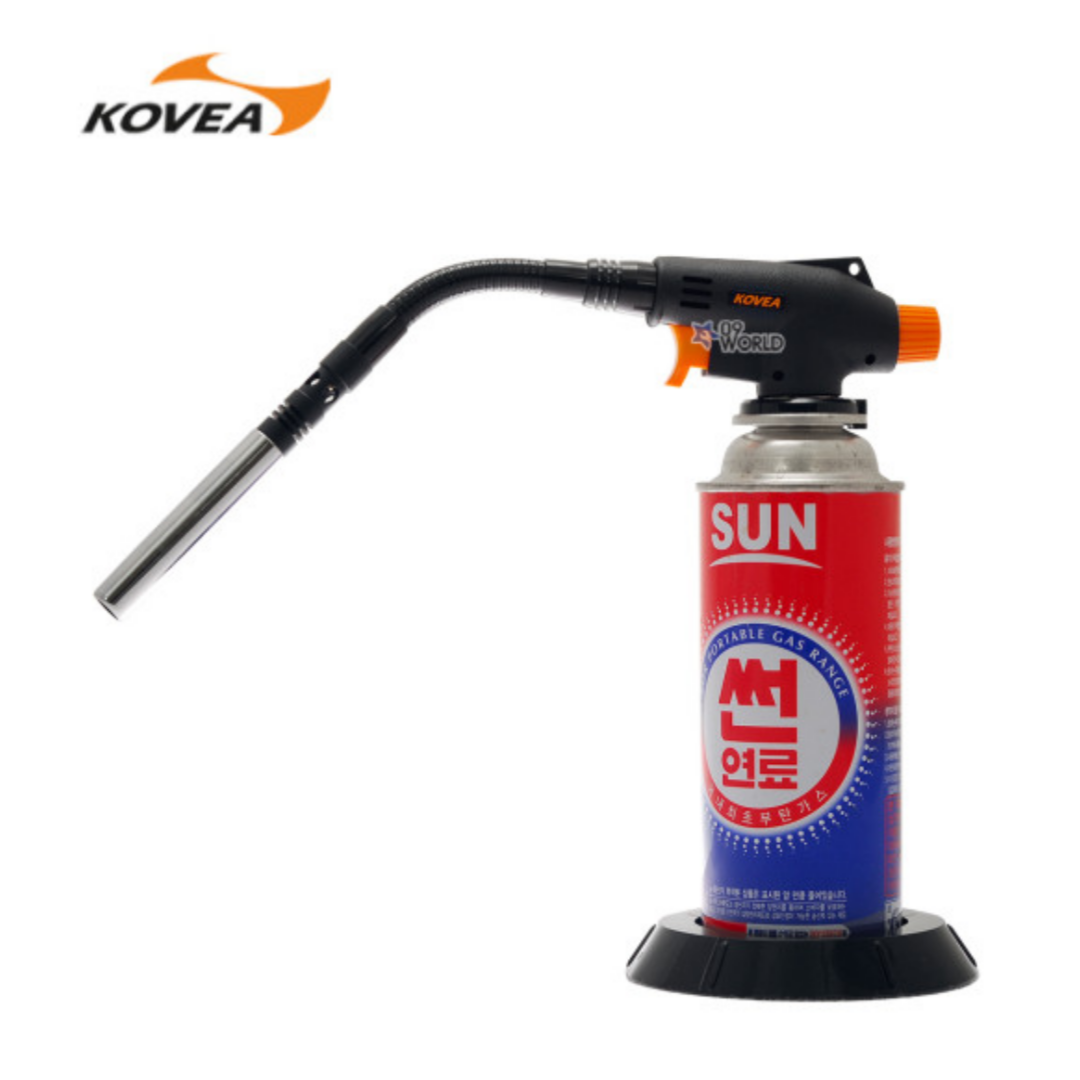 국산 코베아 자동식가스토치 KT-2924 플렉시블 가스토치 부탄가스용 용접 숯불 캠핑, 1개 24,200원