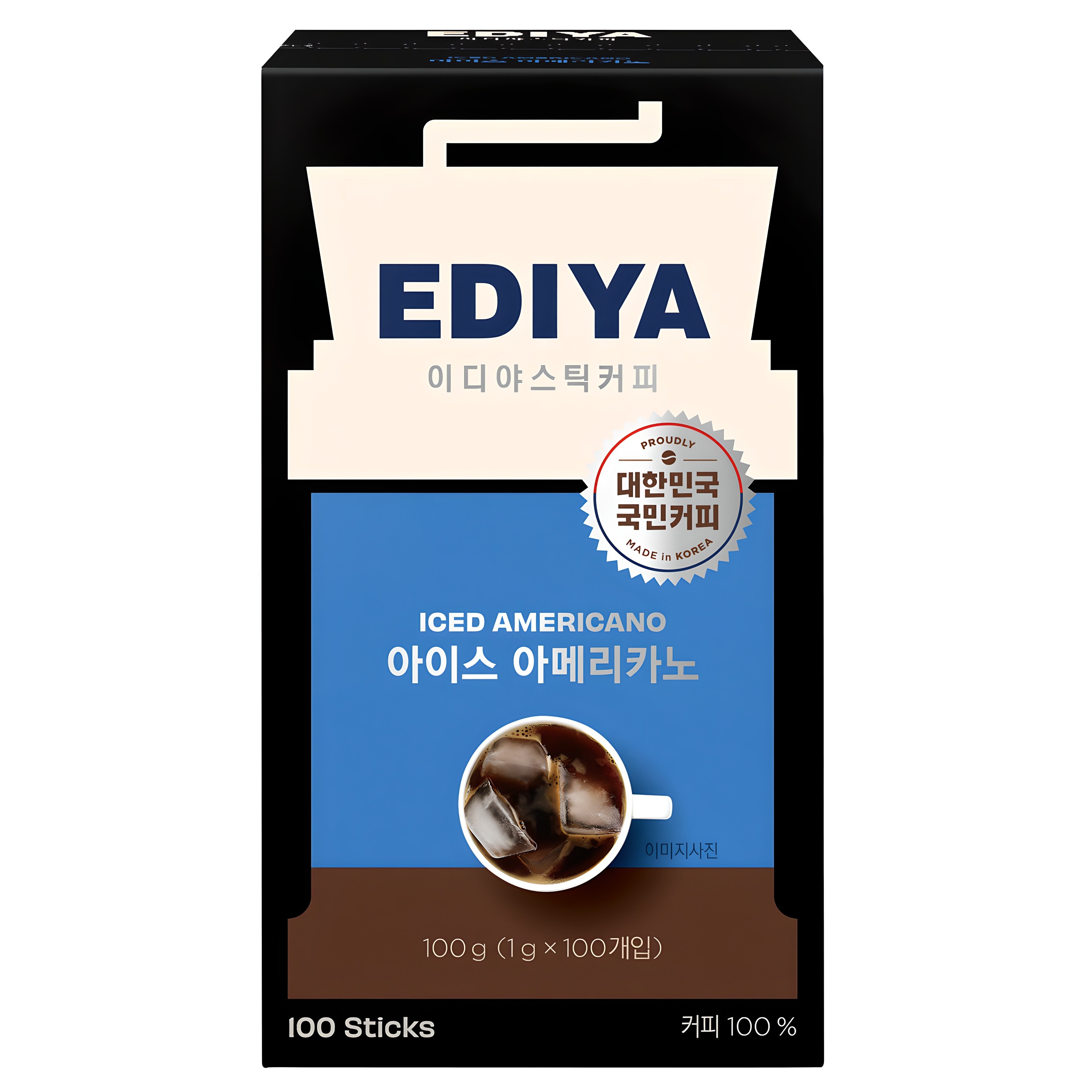 이디야 아이스아메리카노 스틱커피, 1g, 100개입, 1개 13,400원