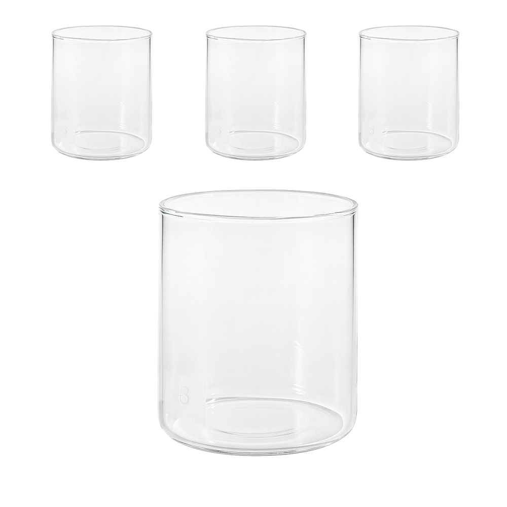 소소낫 낮은형 내열유리컵 430ml, 4개, 투명 13,200원