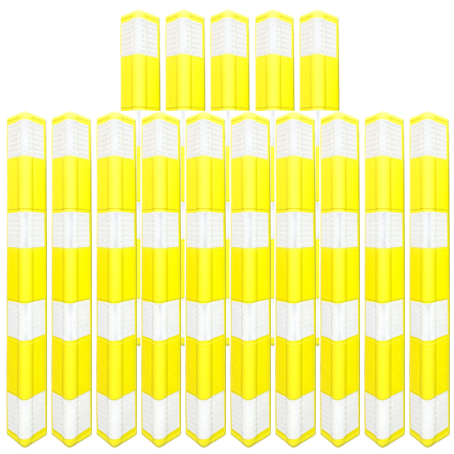 라운드 접착식 코너보호대 / 양면테이프 고휘도 반사지 모서리 / 코너보호대 모서리 어린이집 계단 복도, 라운드 접착식 코너보호대 (노랑), 15개 97,000원