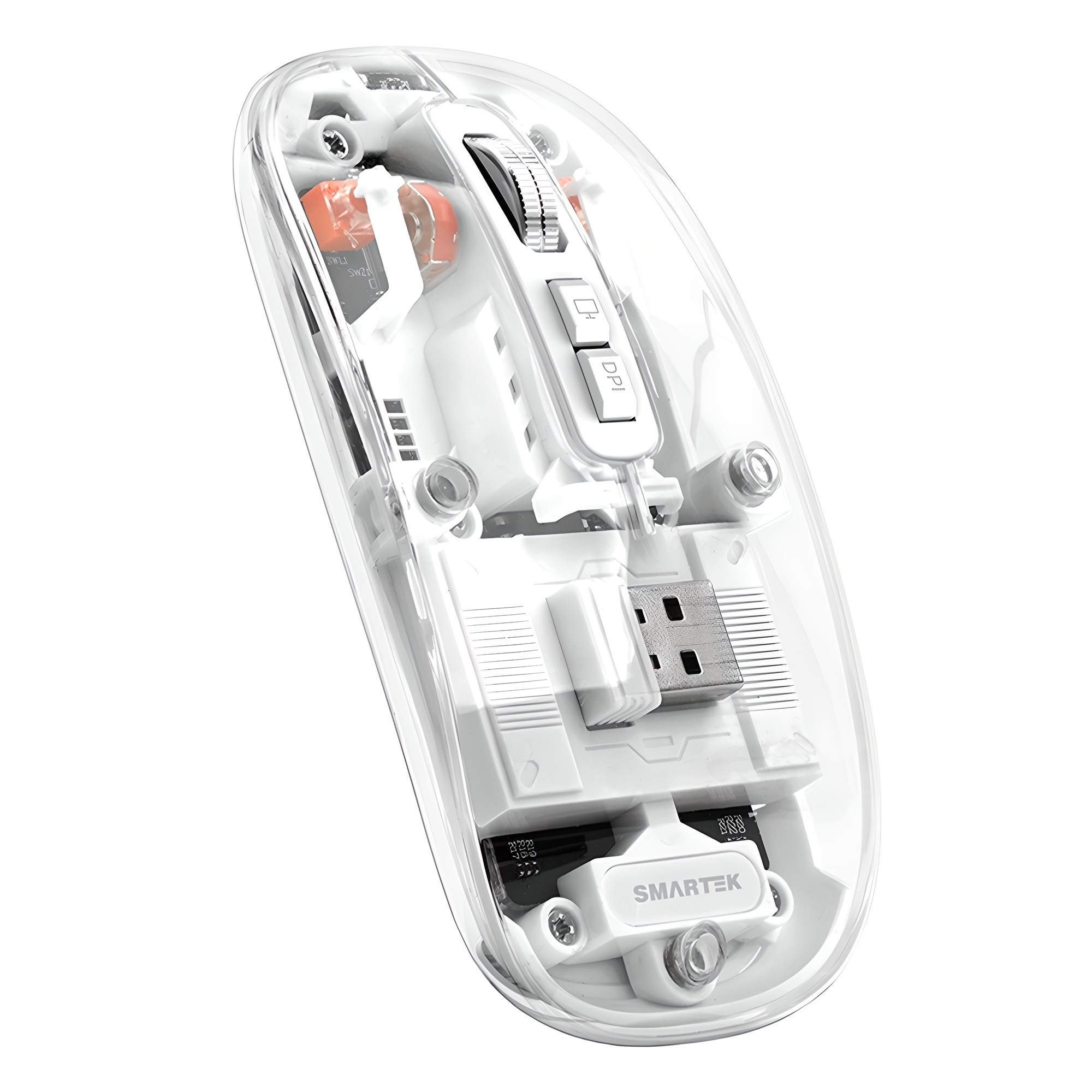 스마텍 리시버 USB 무선 무소음 블루투스 마우스, STM-IV100, 투명 12,500원